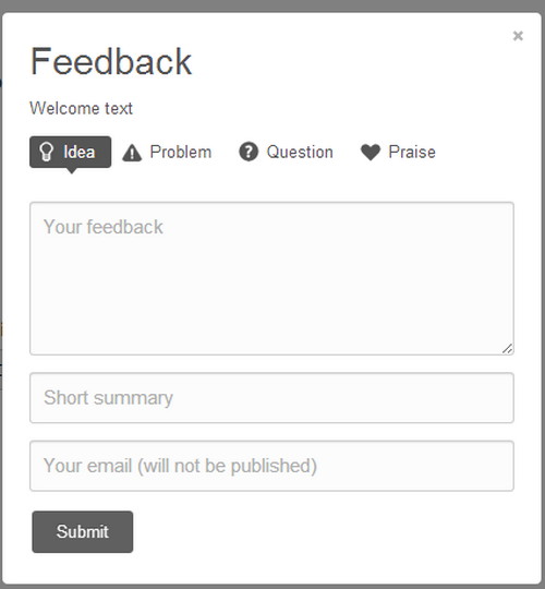 Resume feedback form